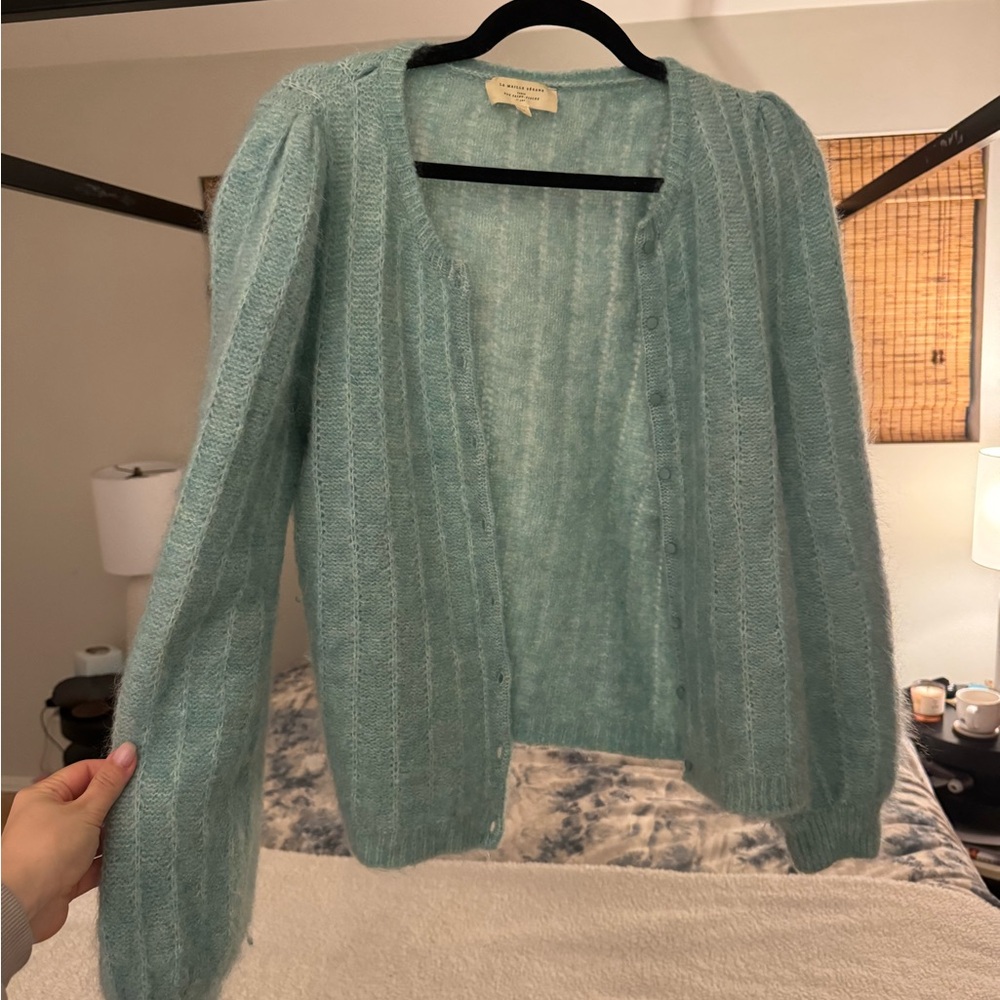 Women's soft ocean blue turquoise Sweater from Sezane